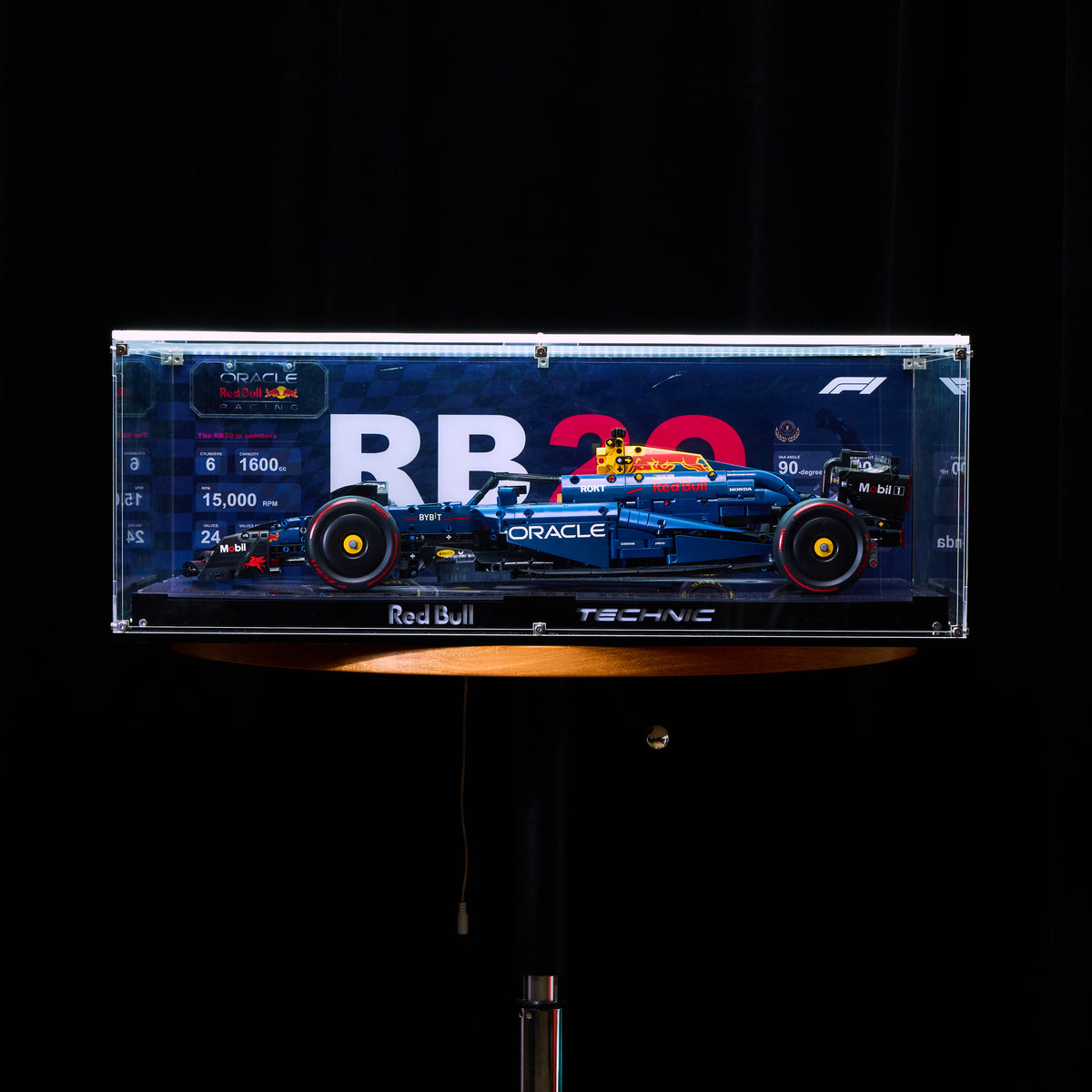 【PREMIUM】Display Case For LEGO® Oracle Red Bull Racing RB20 F1 42206 Ultra-high Translucent Acrylic