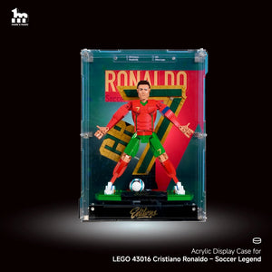 【PREMIUM】 Display Case For LEGO® Editions 43016 Cristiano Ronaldo – Soccer Legend