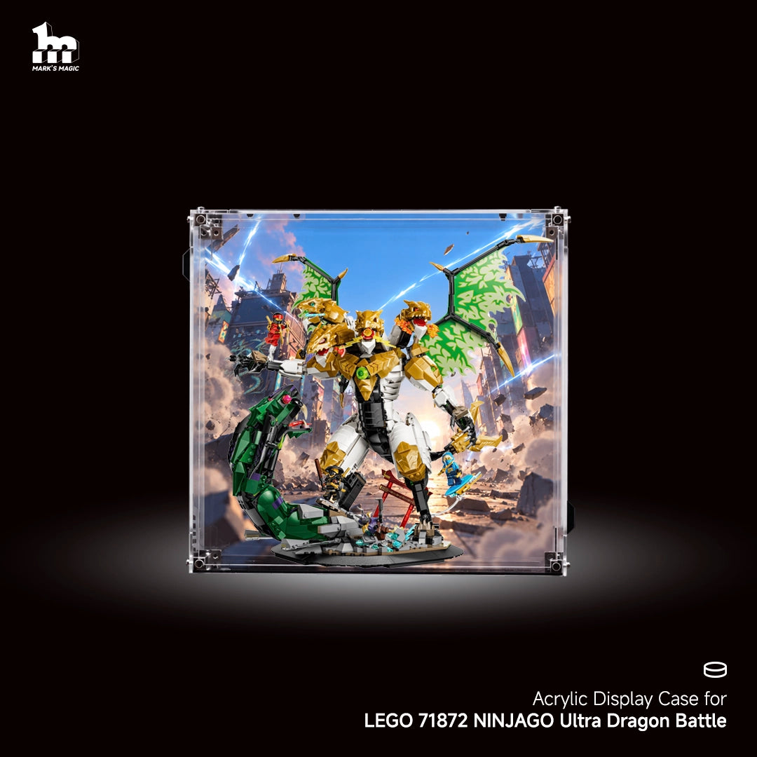 Display Case For LEGO® 71872 NINJAGO® Ultra Dragon Battle