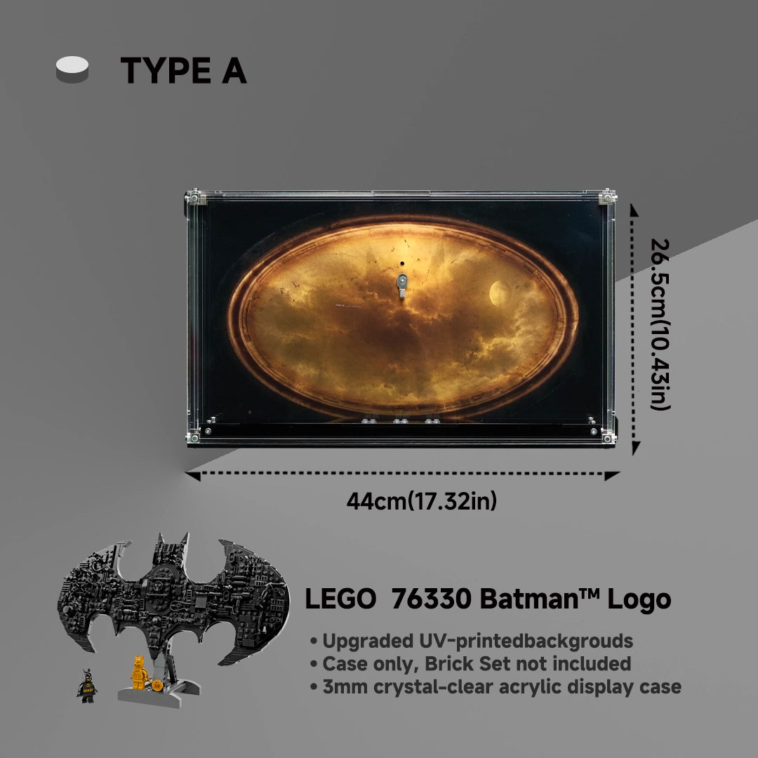 【PREMIUM】 Display Acrylic Case For LEGO 76330 Batman™ Logo