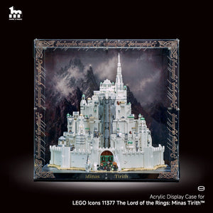 【PREMIUM】 Double-Sided Display Acrylic Case For LEGO ICONS 11377 Lord of the Rings Minas Tirith