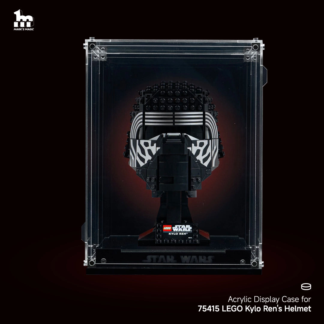 【PREMIUM】Display Acrylic Case for LEGO® Star Wars 75415 Kylo Ren's Helmet Ultra-high Translucent Acrylic