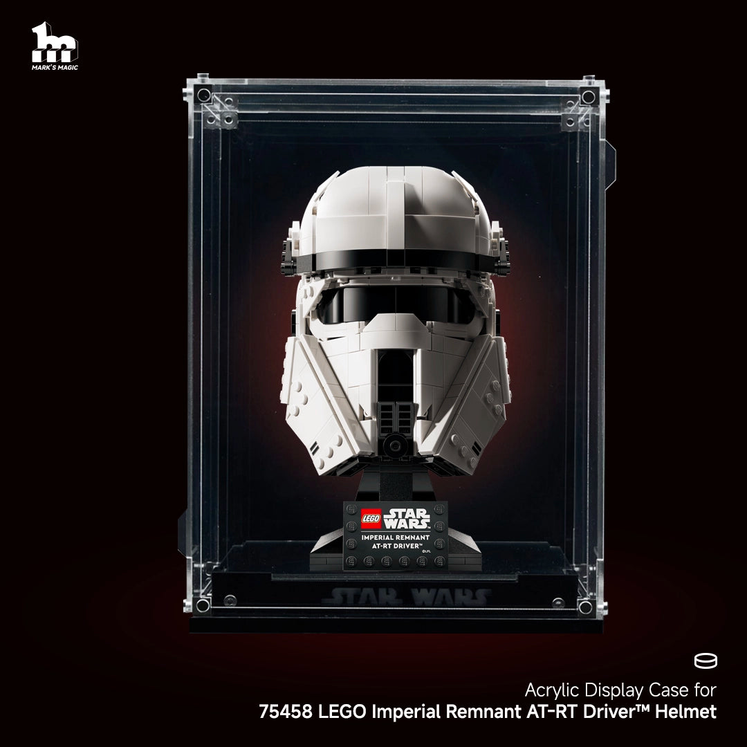 【PREMIUM】Display Acrylic Case for LEGO® Star Wars 75458 Imperial Remnant AT-RT Driver™ Helmet Ultra-high Translucent Acrylic
