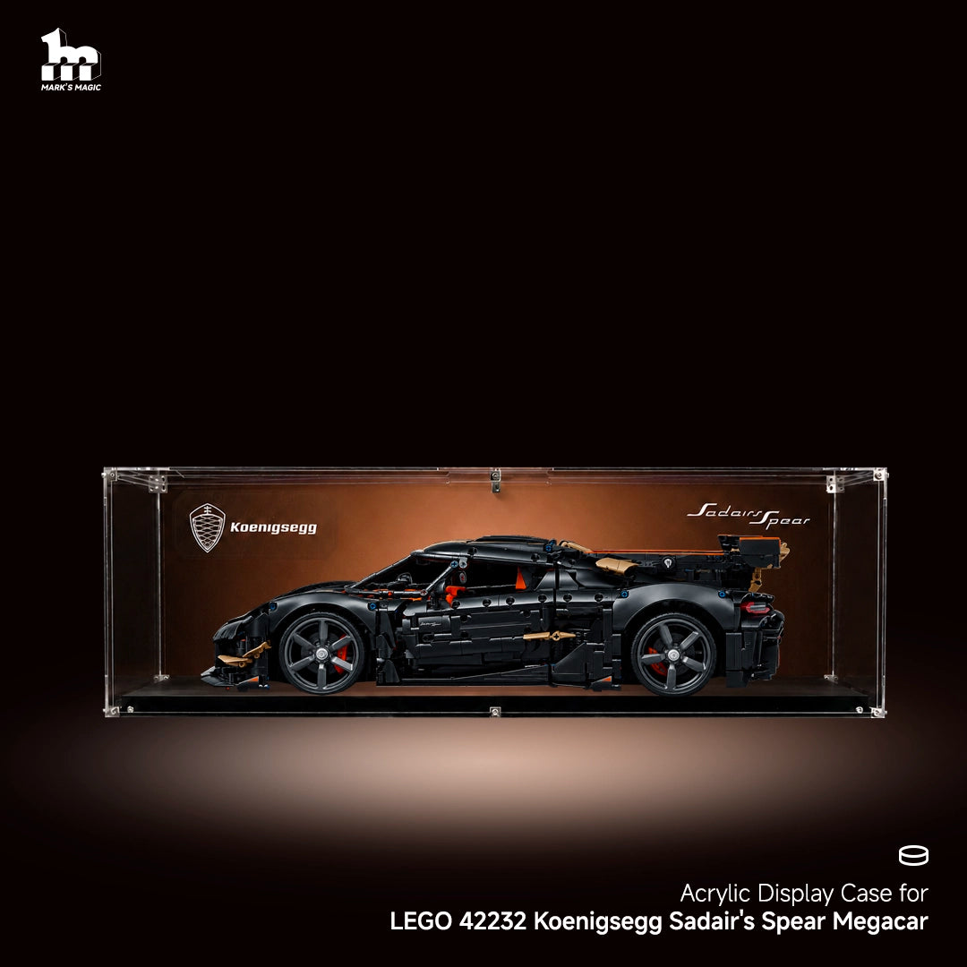 【PREMIUM】Display Case For LEGO® Technic™ 42232 Koenigsegg Sadair's Spear Megacar