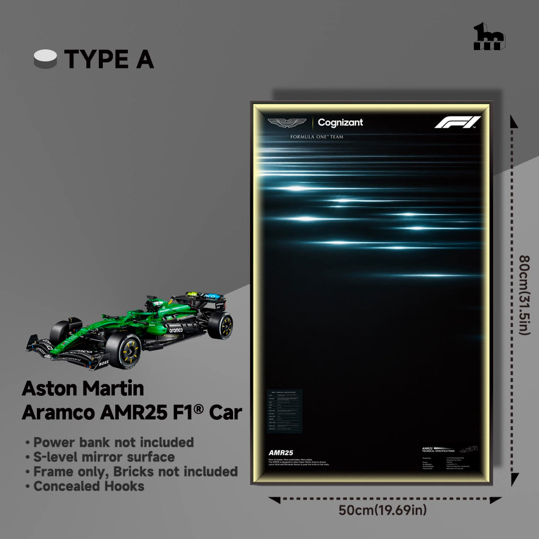 Wall Display Frame For LEGO® Technic™ Supercar.