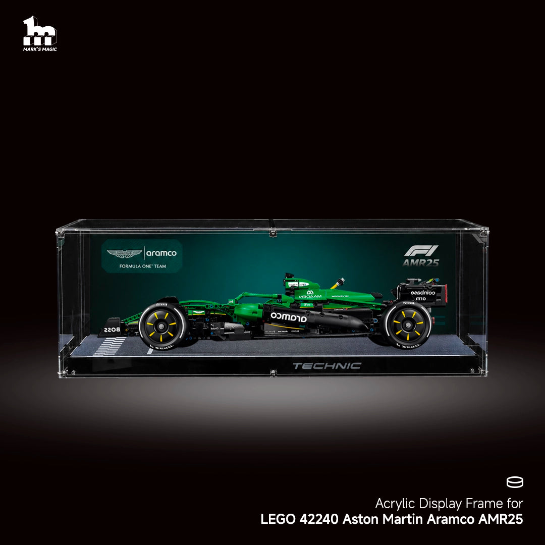 【PREMIUM】 Display Case For LEGO Technic™ 42240 Aston Martin Aramco AMR25 F1® Car