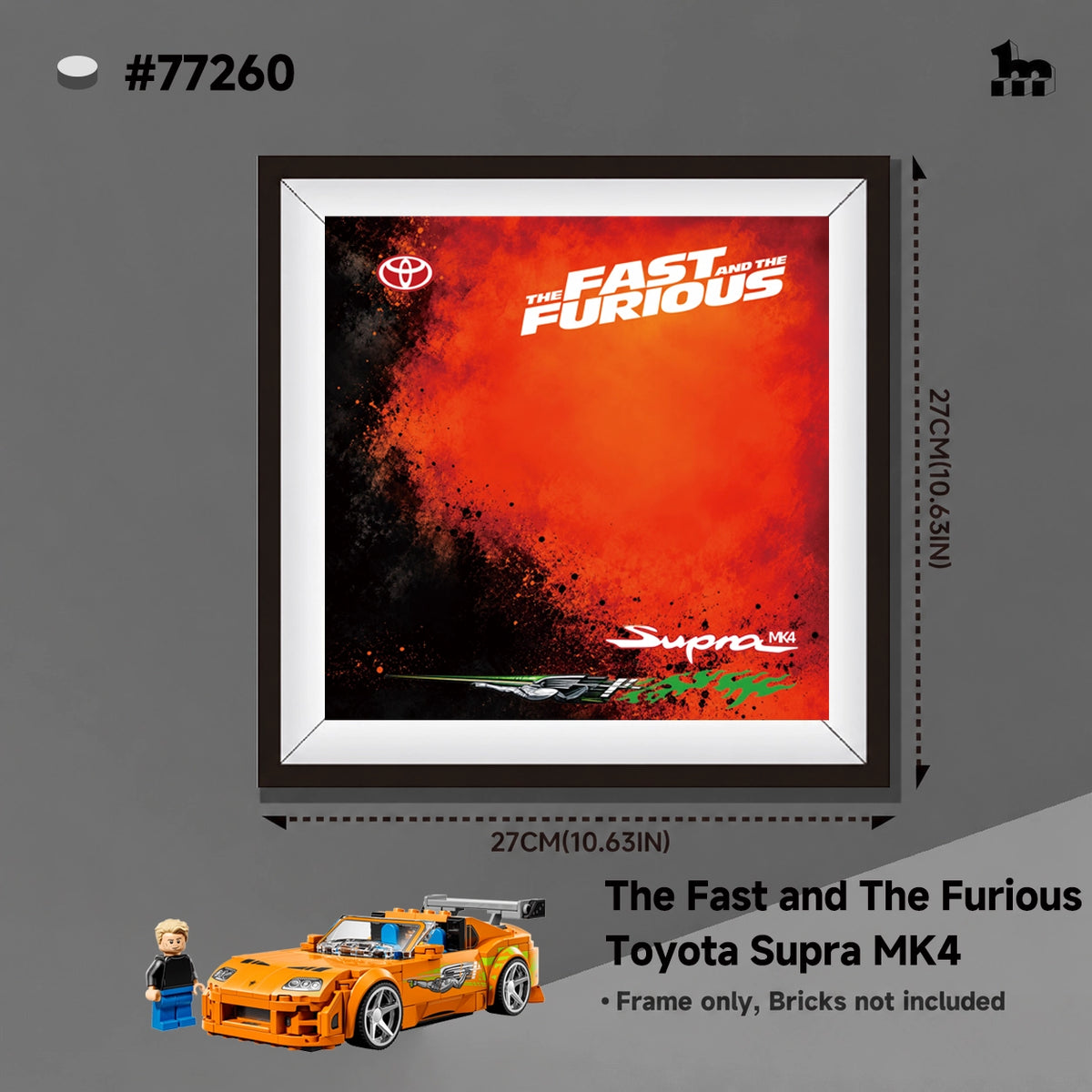 Vitrine für LEGO® Speed 2 Fast & Furious Set
