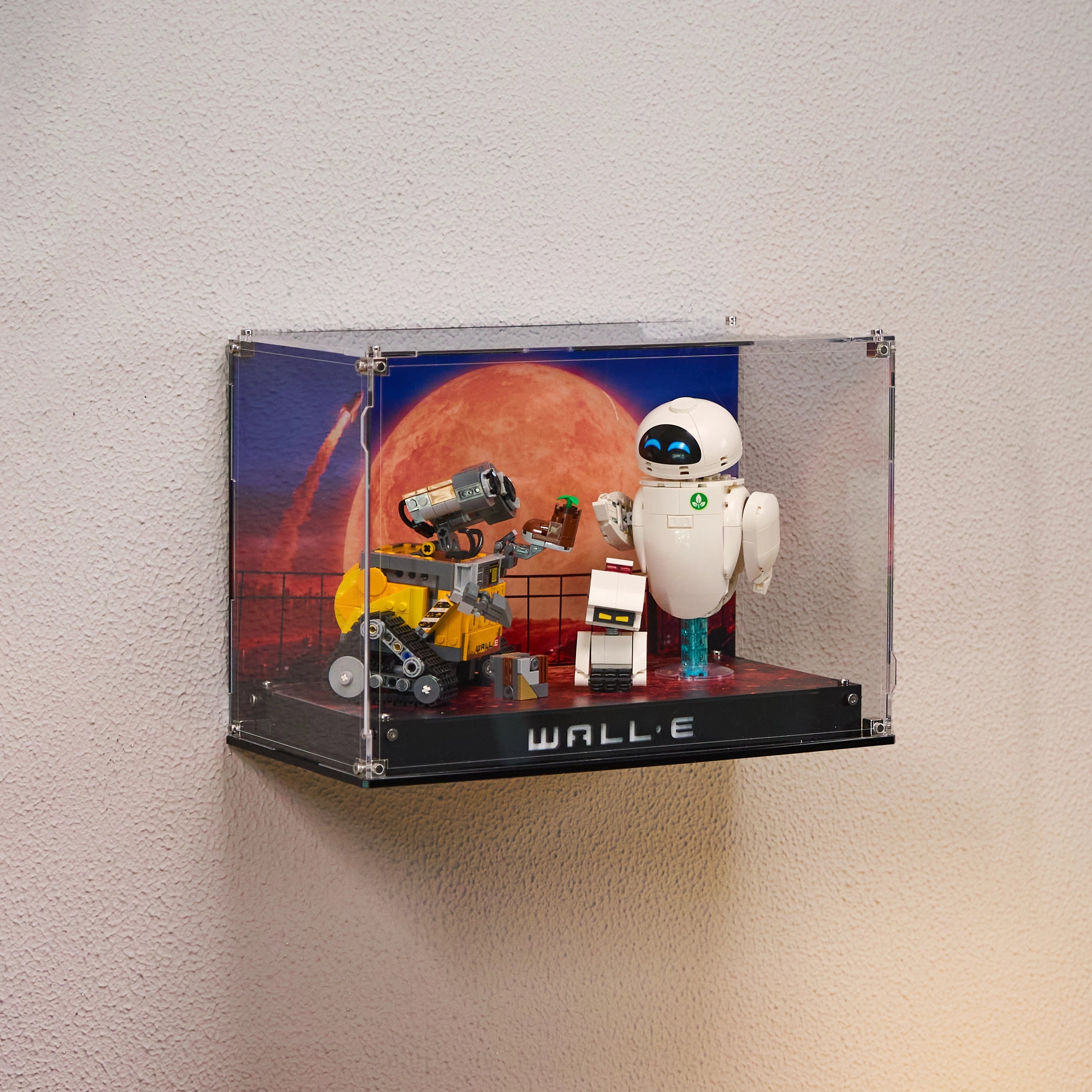 Wall Mounted Display Case for LEGO® Disney™ 43279 WALL-E and EVE