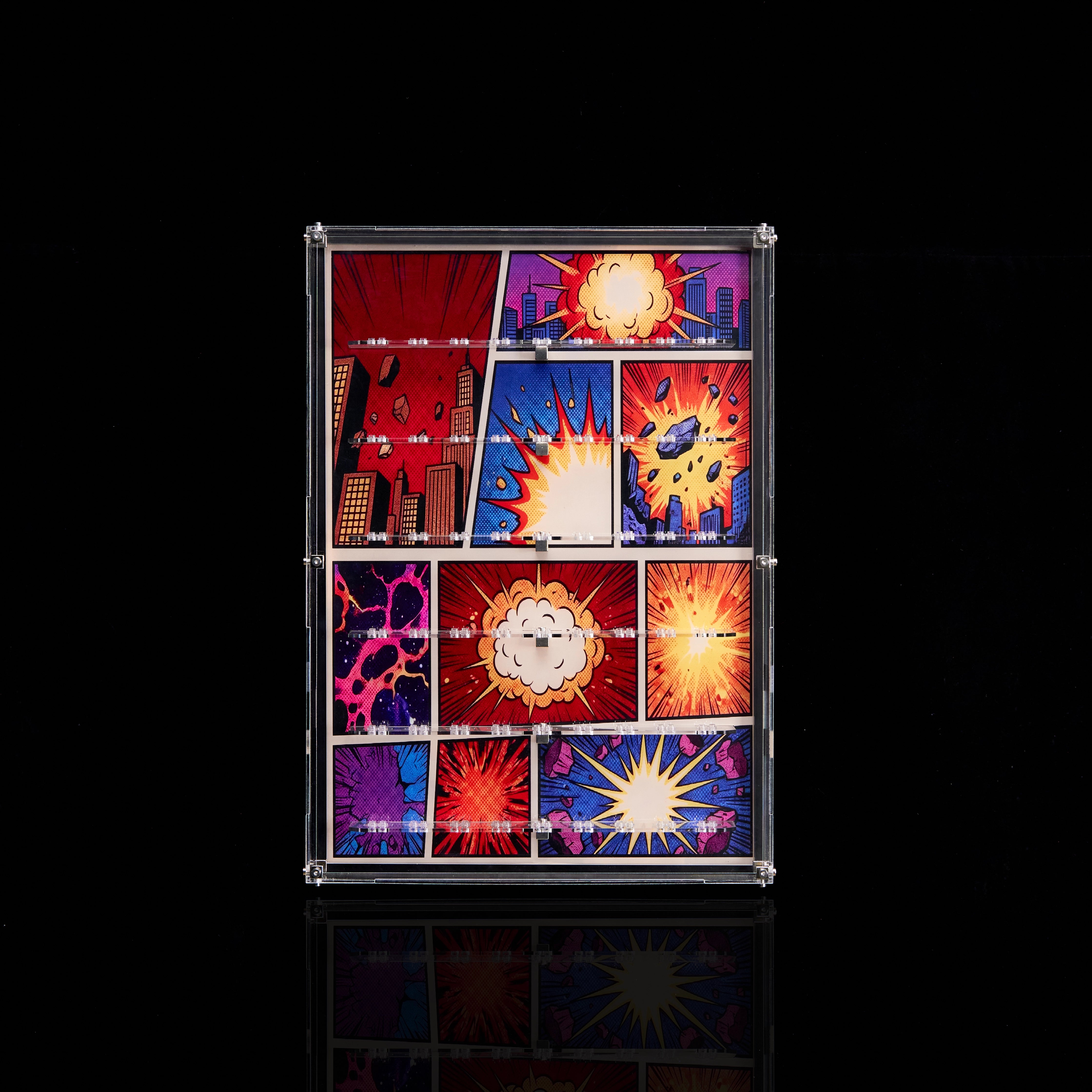 【PREMIUM】 Dust Proof Wall mounted Display Case for lego Marvel Minifigure