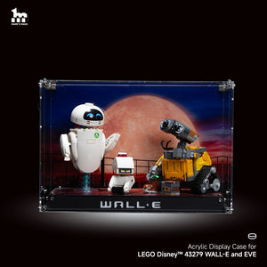 Wall Mounted Display Case for LEGO® Disney™ 43279 WALL-E and EVE