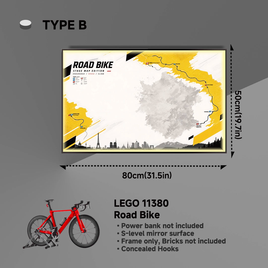 Display Frame for LEGO® Icons 11380 Road Bike