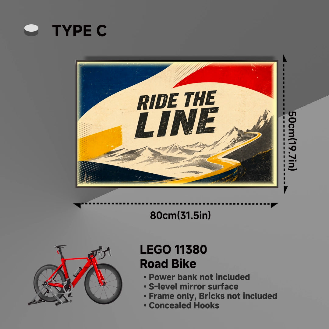 Display Frame for LEGO® Icons 11380 Road Bike