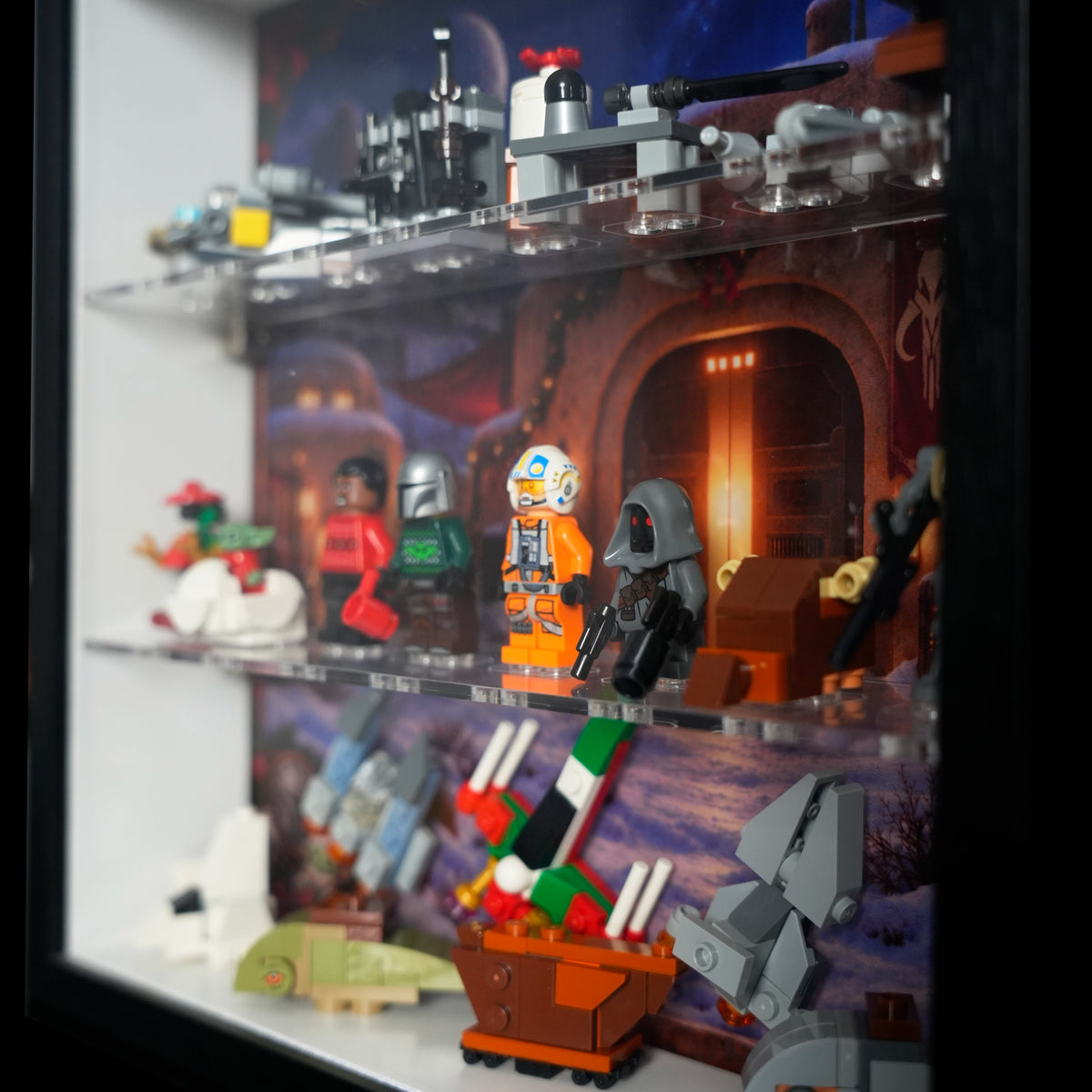 Display case for LEGO® 75456 Star Wars™ Advent Calendar 2026