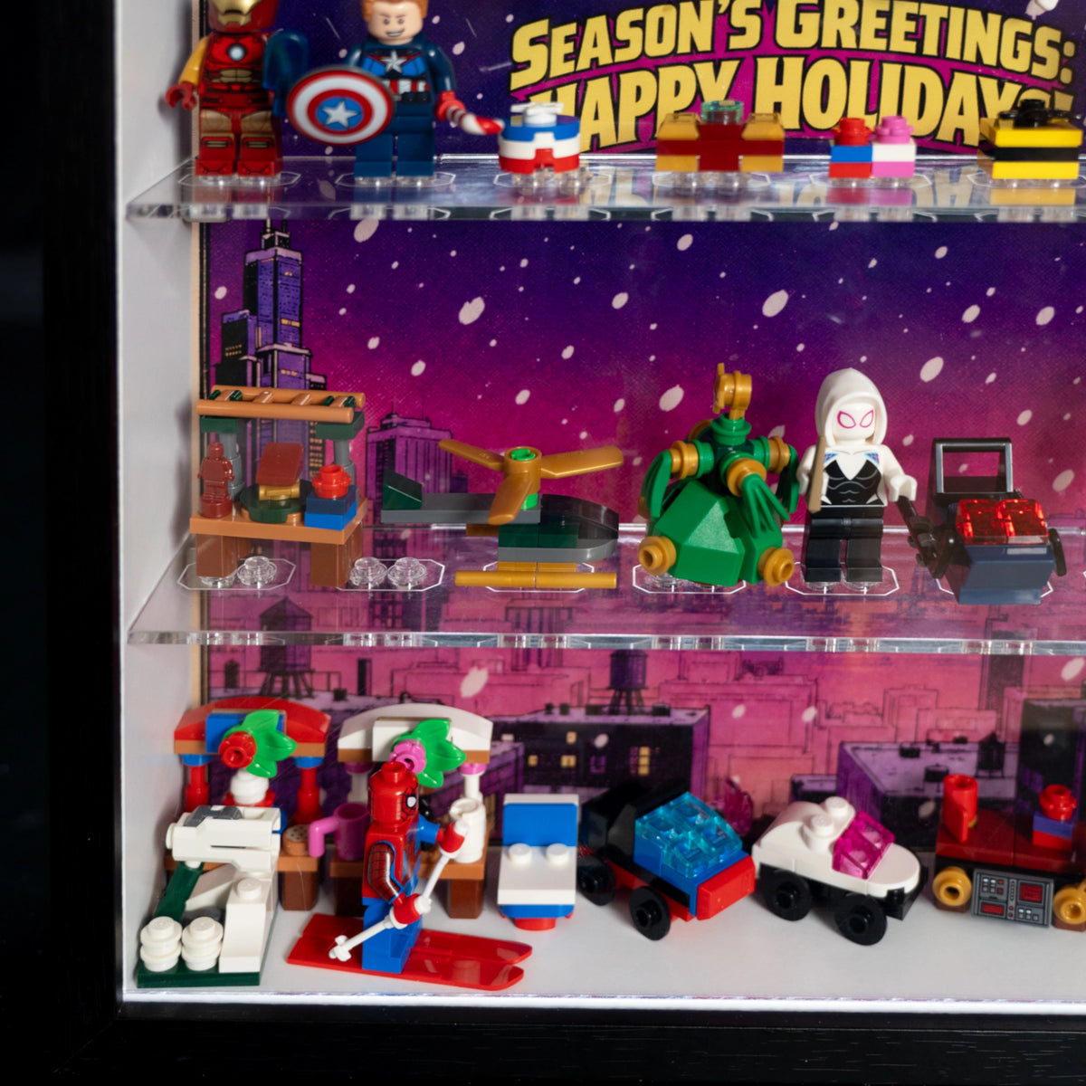 Vitrine für den LEGO® 76340 Marvel Adventskalender 2026