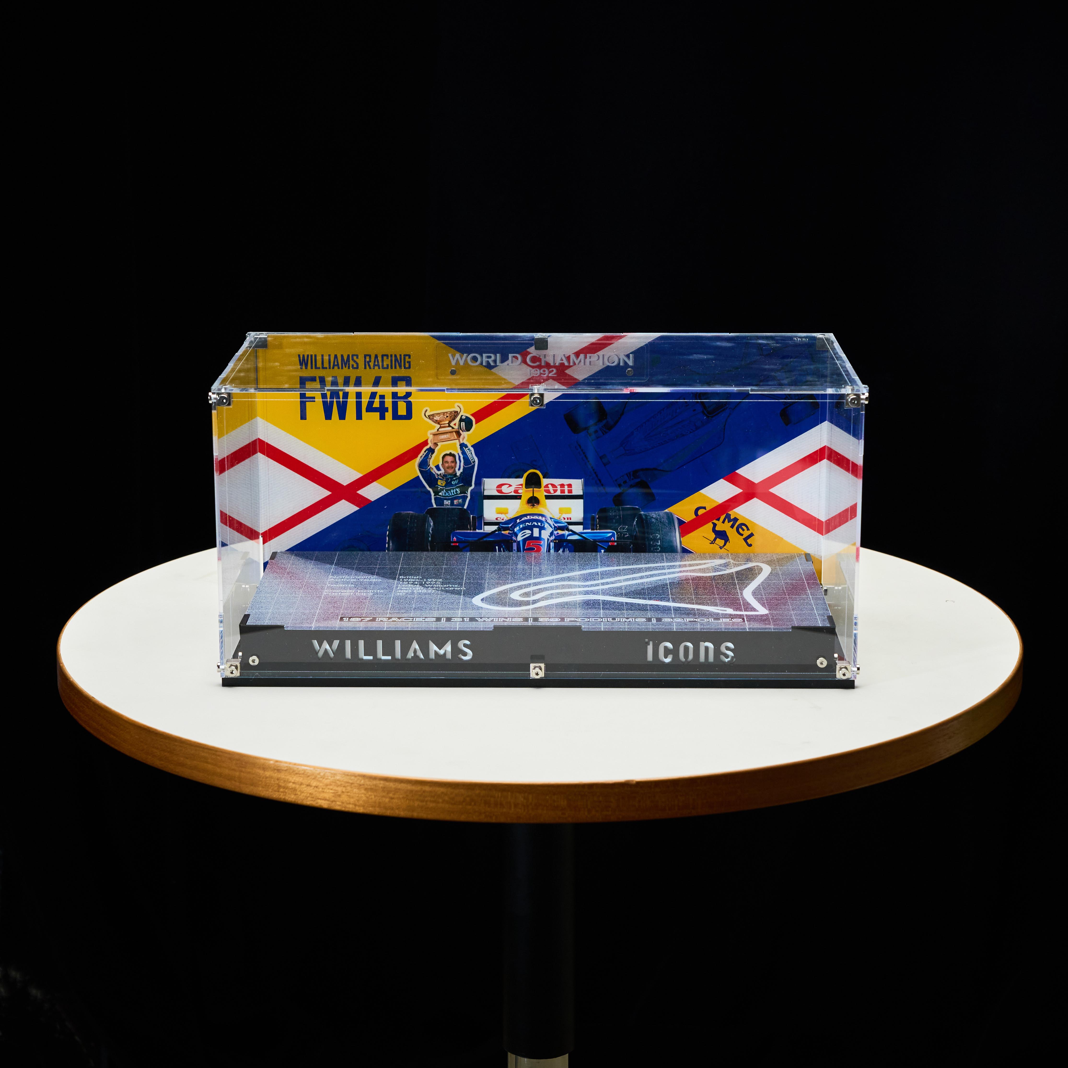 LEGO® ICONS Williams Racing FW14B & Nigel Mansell 10353 Ultra Acrylic Display Case