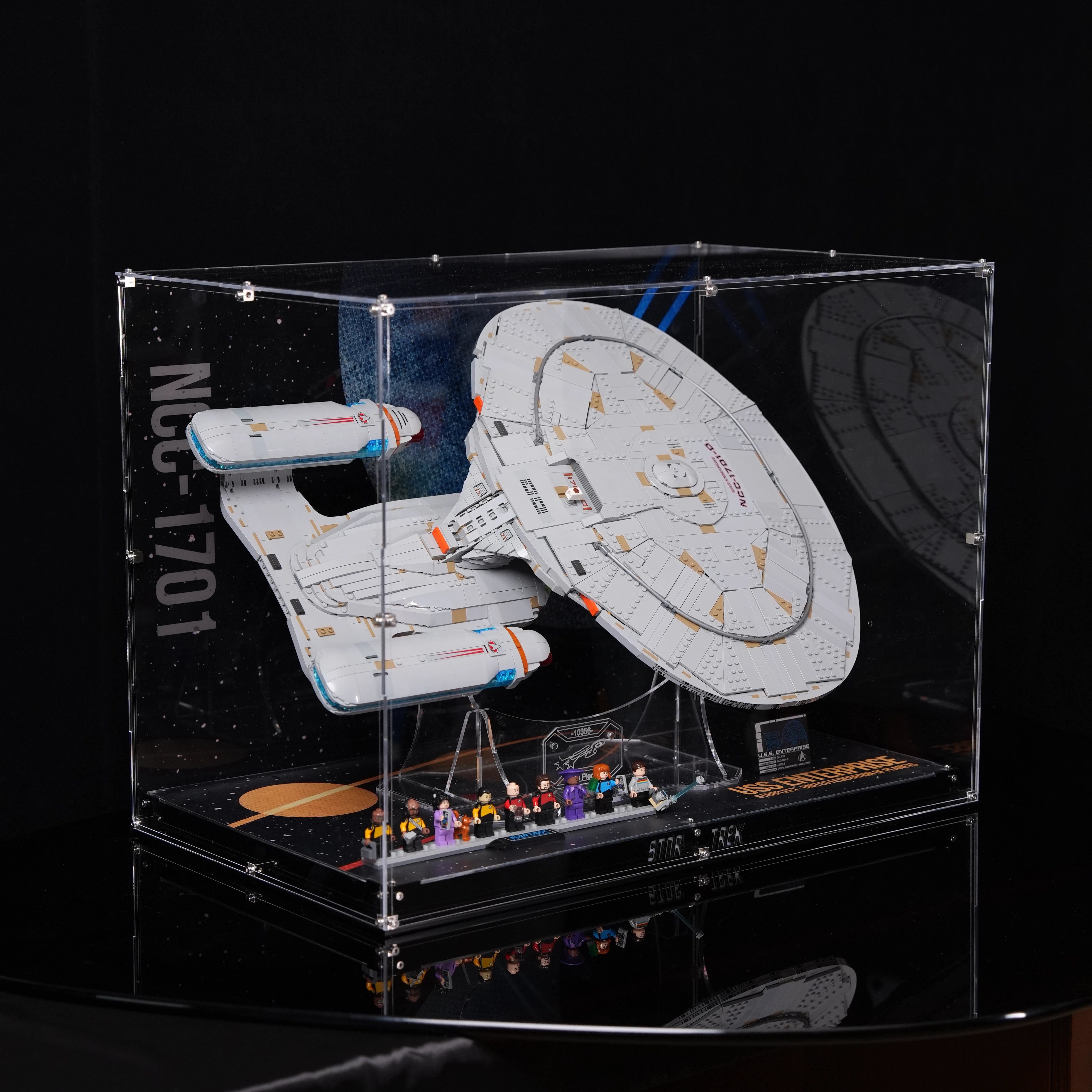 【Premium】 Display Case For LEGO 10356 Star Trek: U.S.S. Enterprise NCC-1701-D™