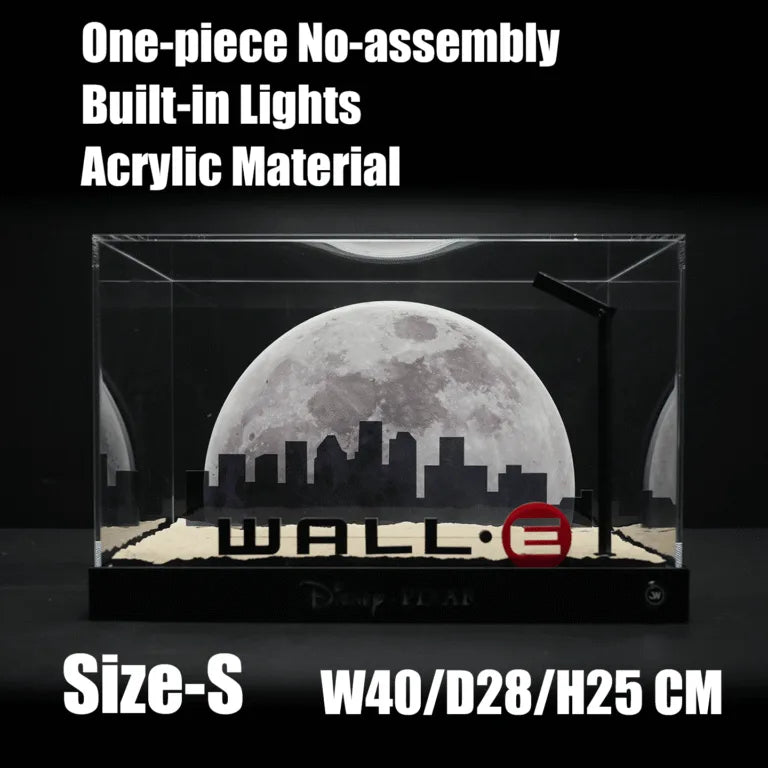 【Designer Edition】Display case for LEGO 43279 WALL‑E & EVE