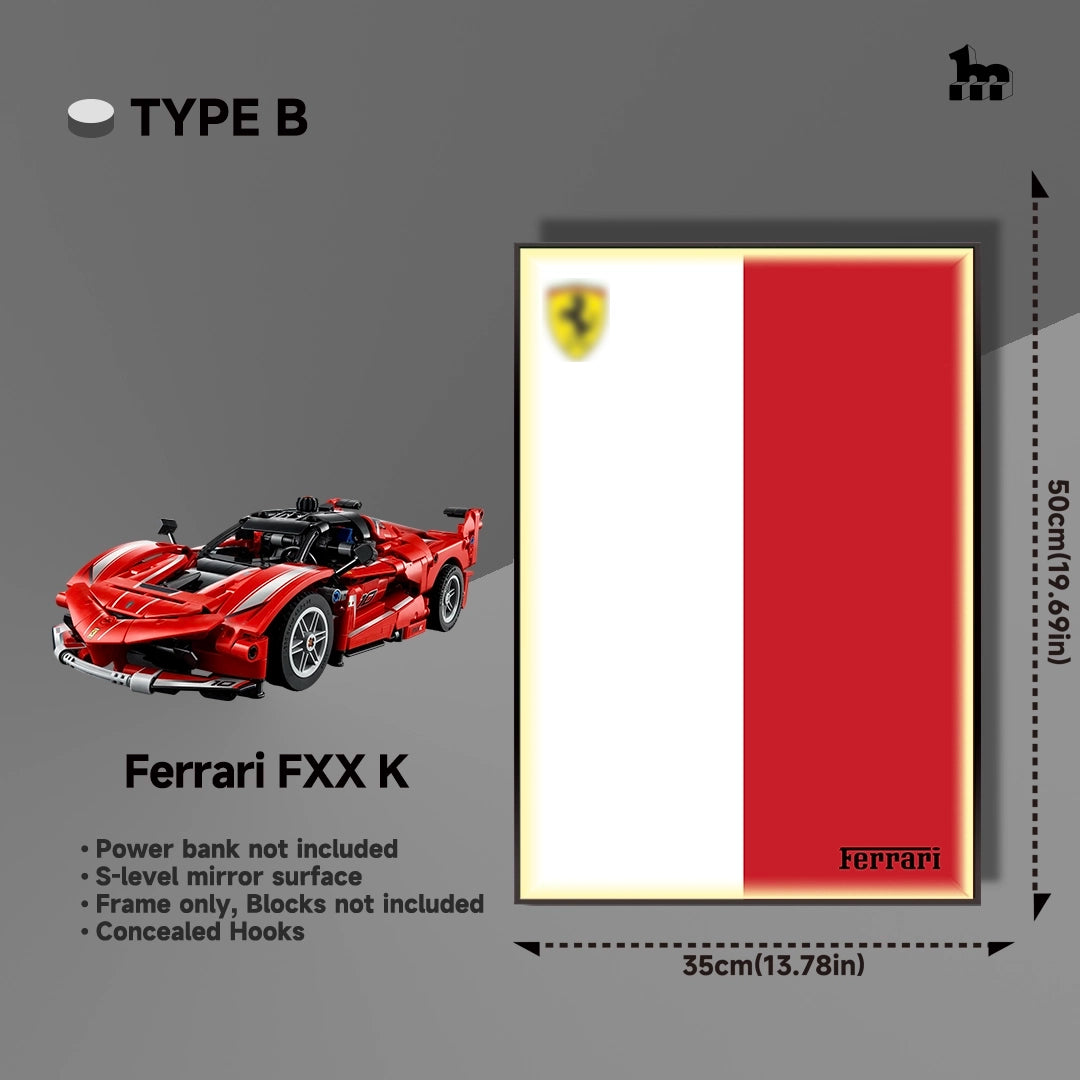 Wall Display frame for LEGO®  mid-size Technic™ car