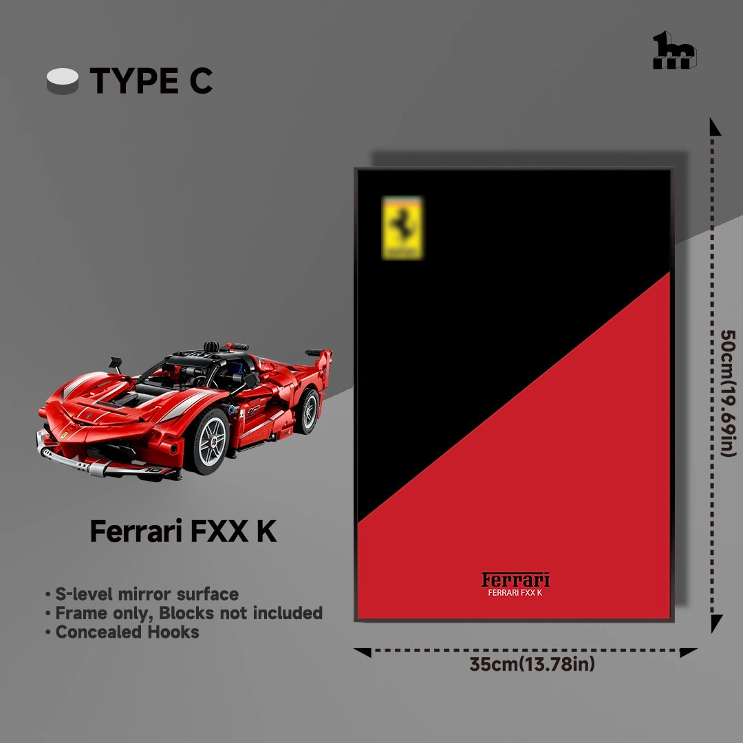 Wall Display frame for LEGO®  mid-size Technic™ car