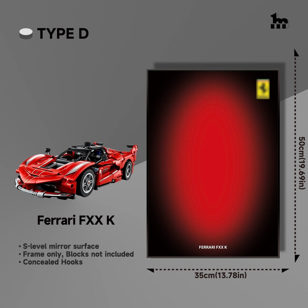 Wall Display frame for LEGO®  mid-size Technic™ car