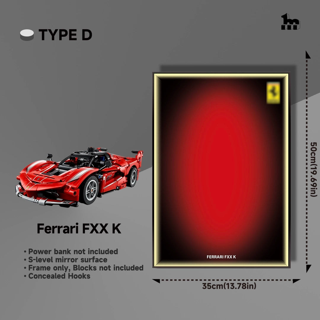 Wall Display frame for LEGO®  mid-size Technic™ car