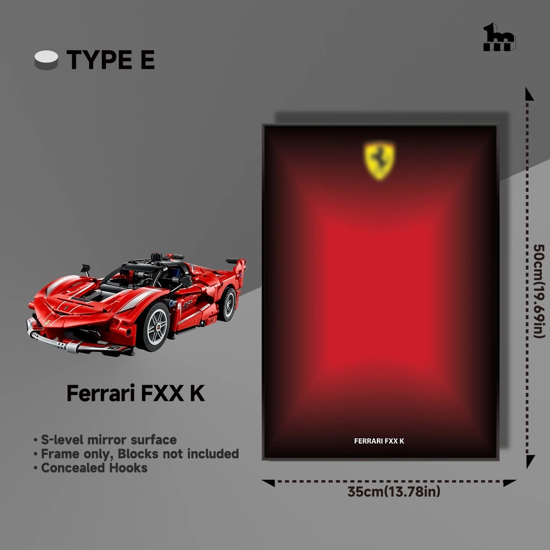 Wall Display frame for LEGO®  mid-size Technic™ car