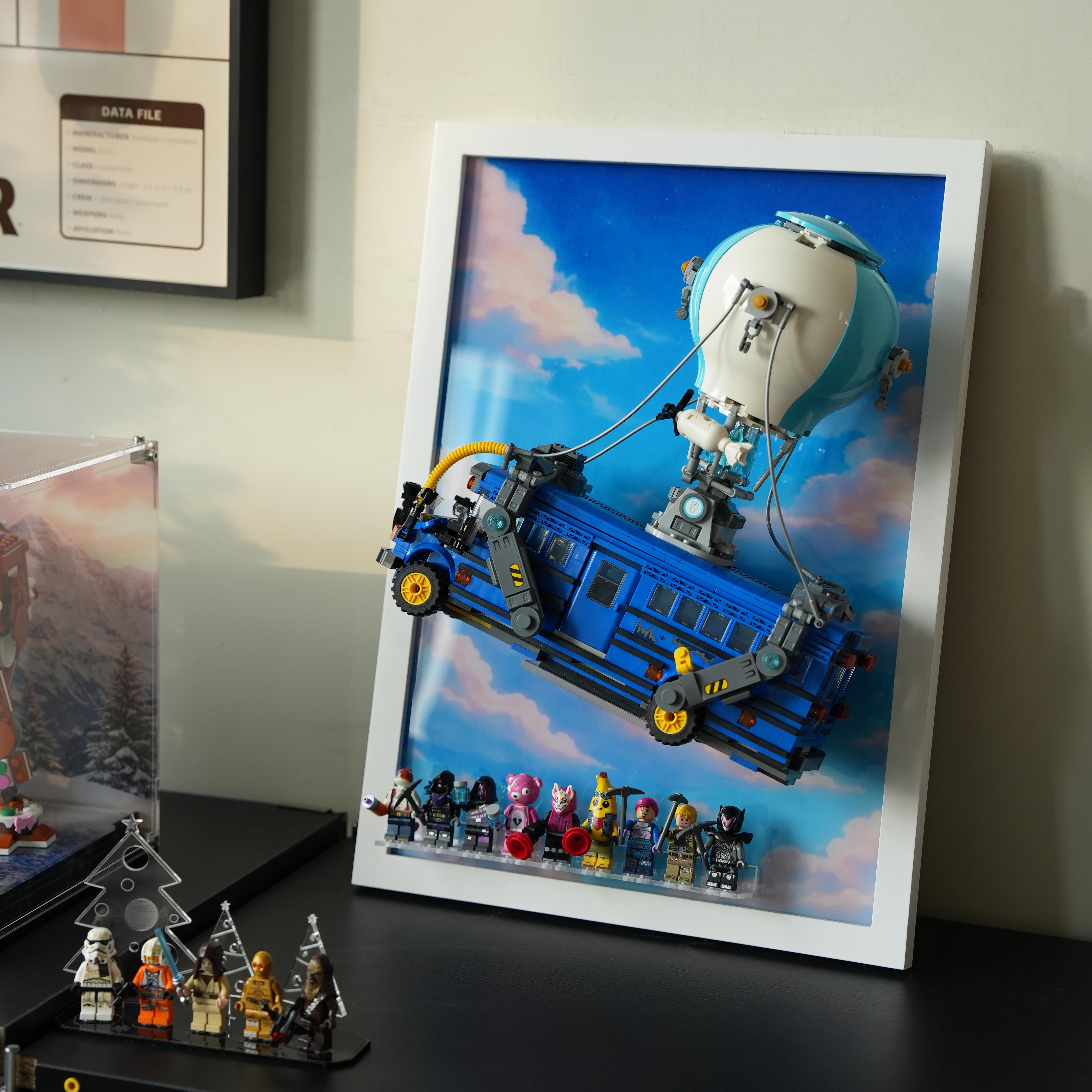 Display Frame for LEGO® Fortnite 77073 Battle Bus
