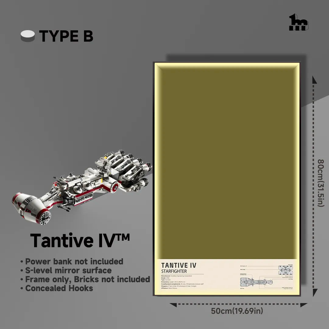 Wall Display frame for LEGO® STAR WARS™ 75244 Tantive IV™