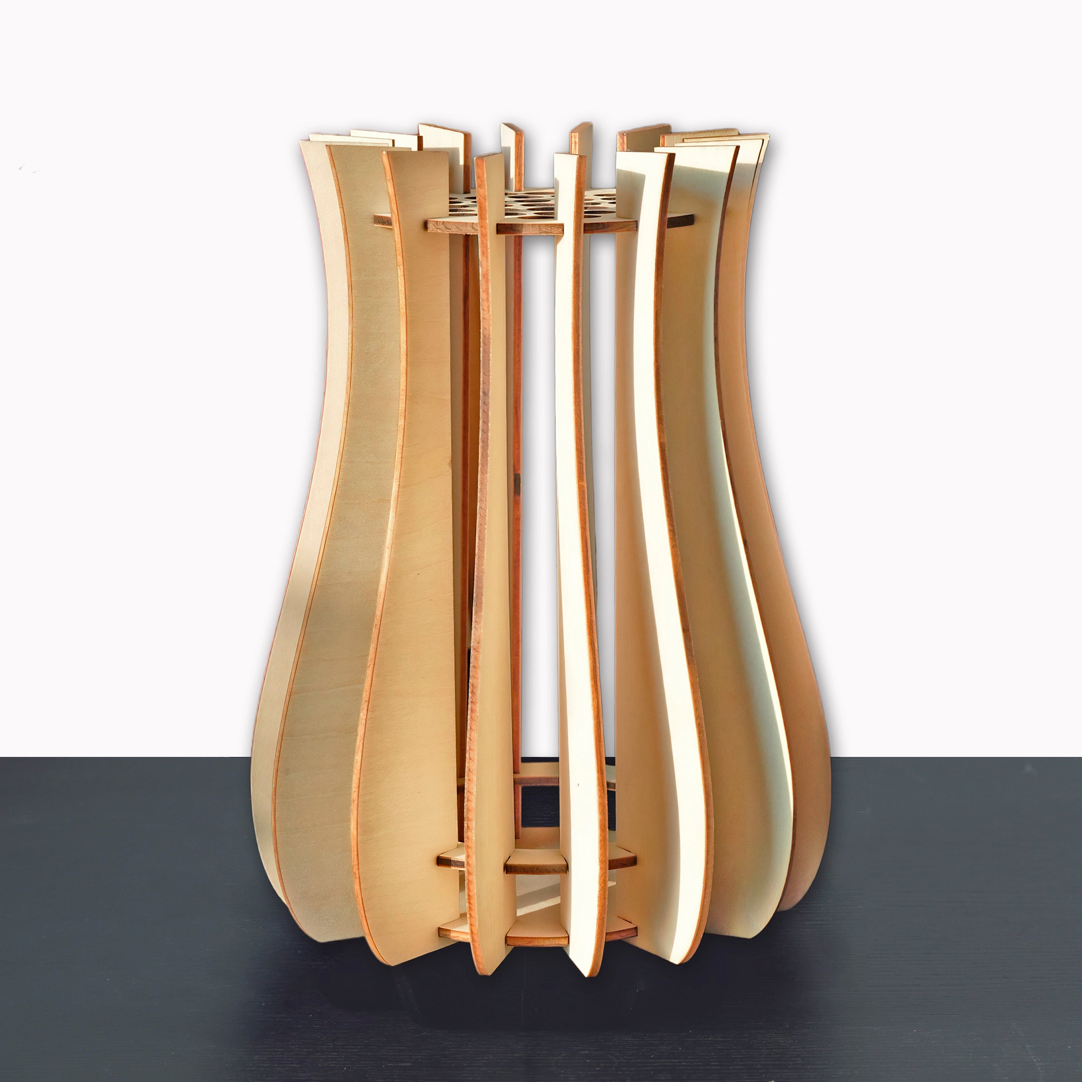 DISPLAY WOOD PUZZLE VASE FOR LEGO® FLOWERS