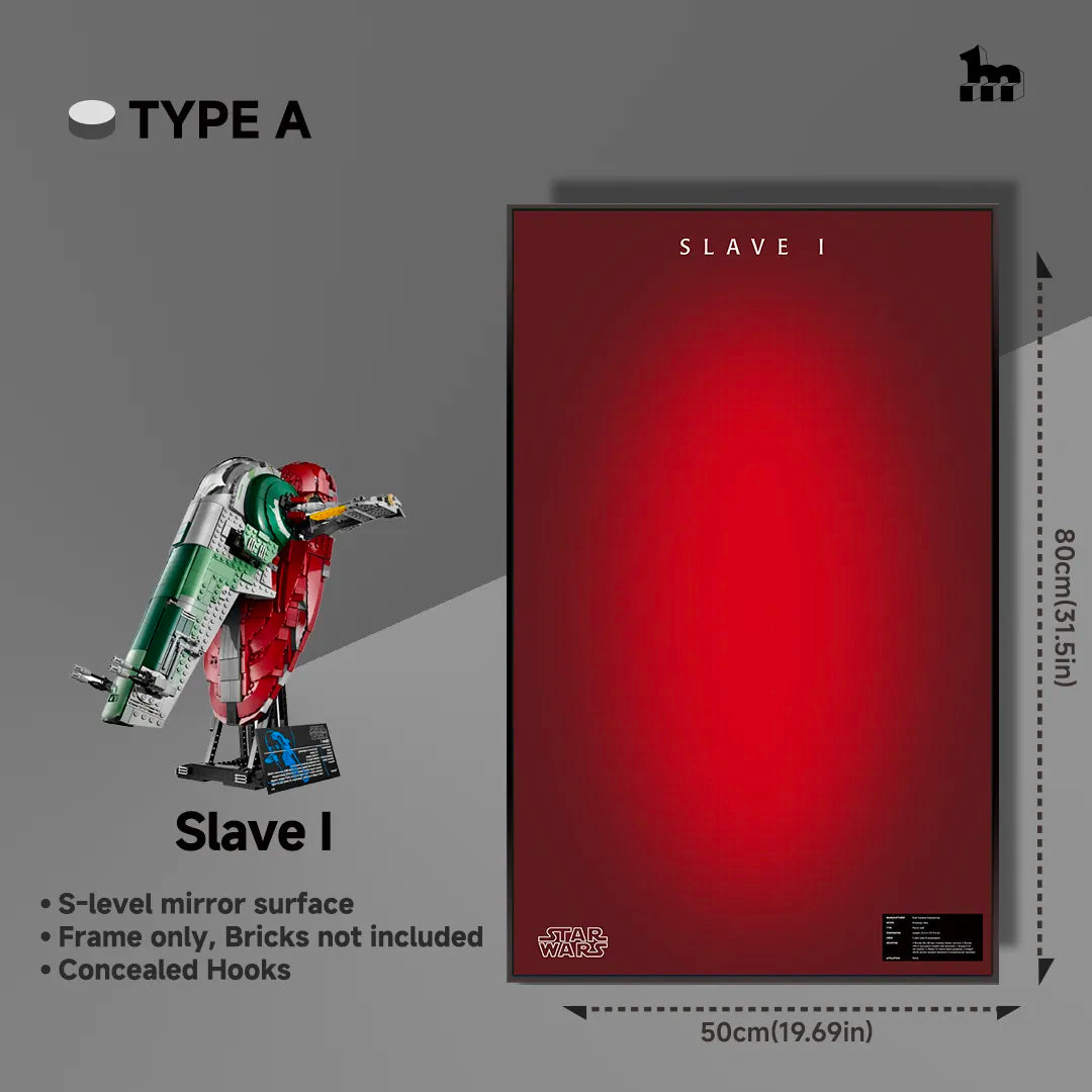 Wall Display frame for LEGO® STAR WARS™ 75060 Slave I