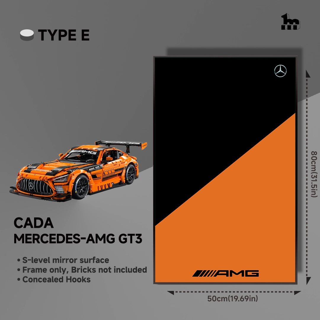 Car Display Wall Frame for CaDA Mercedes-AMG GT3