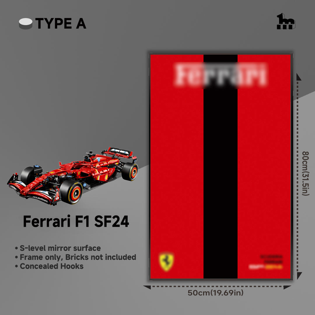 Wall Display Frame For LEGO® Technic™ F1 Series