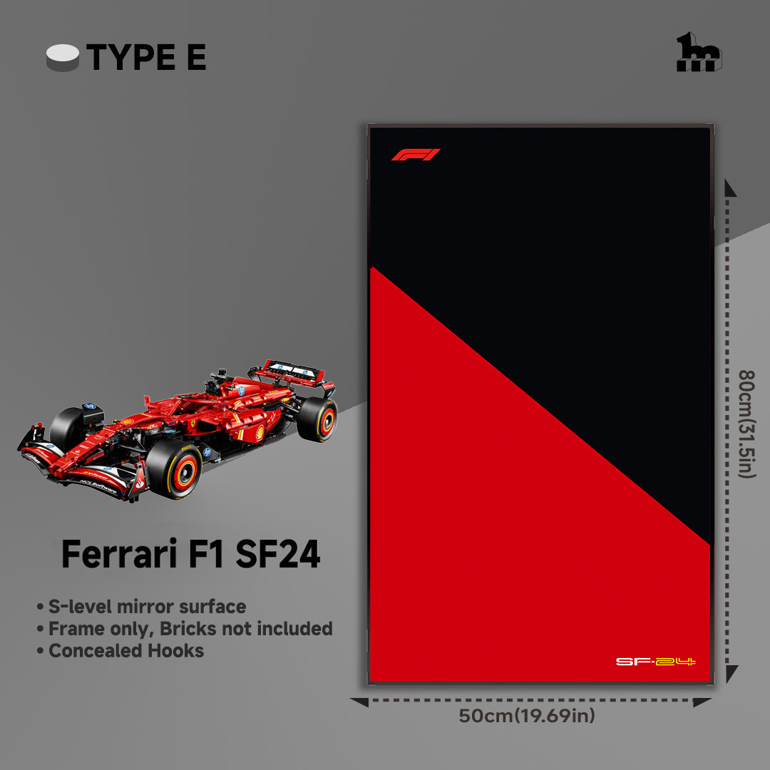 Wall Display Frame For LEGO® Technic™ F1 Series.