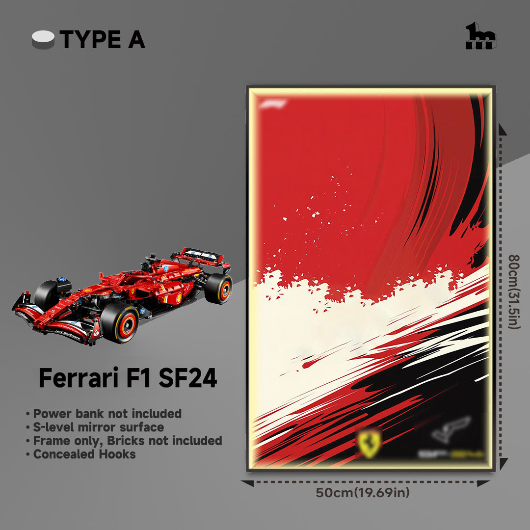 Car Display  Frame For LEGO® TECHNIC™ Ferrari F1 SF24 42207