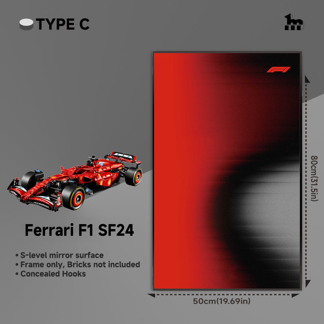 Wall Display Frame For LEGO® Technic™ F1 Series.