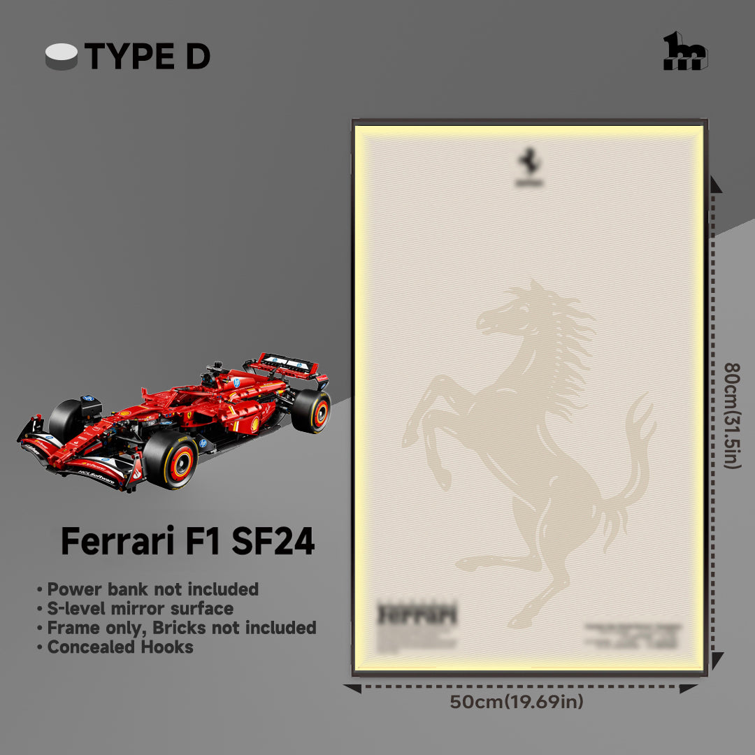 Car Display  Frame For LEGO® TECHNIC™ Ferrari F1 SF24 42207