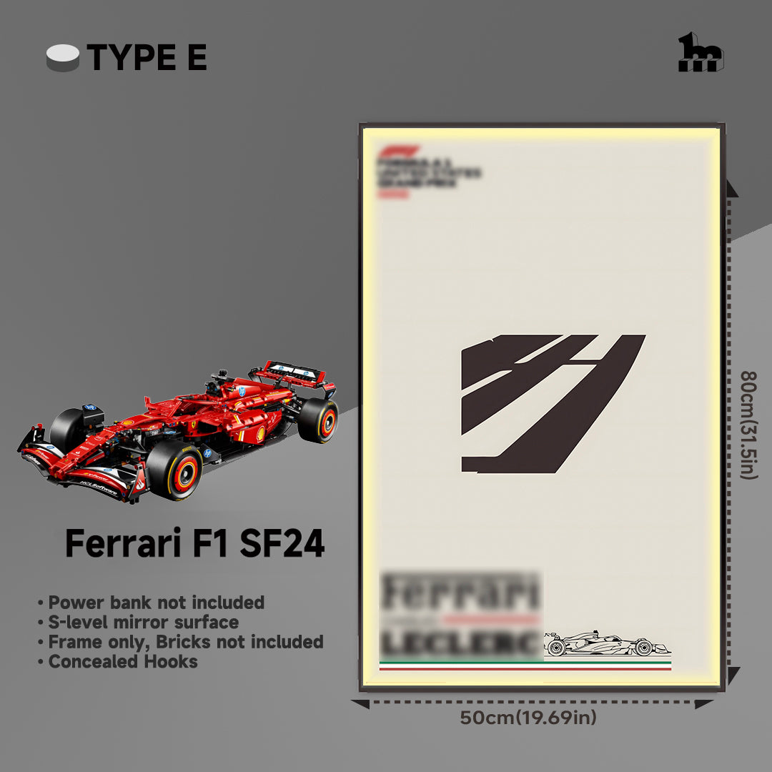 Car Display  Frame For LEGO® TECHNIC™ Ferrari F1 SF24 42207