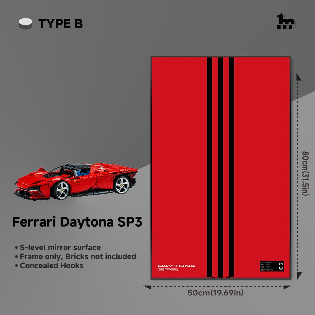 Car Display Frame for LEGO® TECHNIC™ Ferrari Daytona SP3 42143.