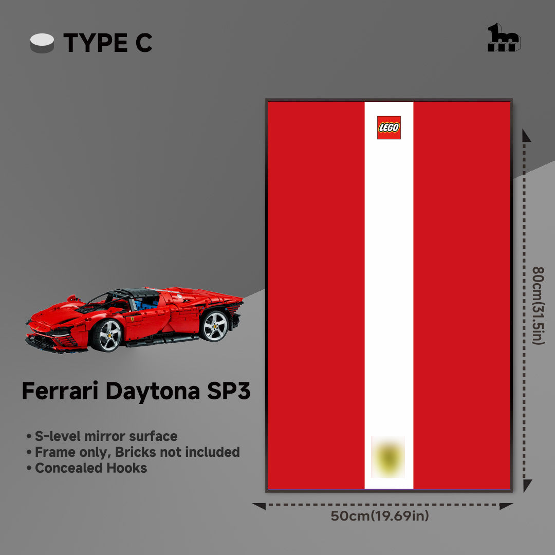 Car Display Frame for LEGO® TECHNIC™ Ferrari Daytona SP3 42143.
