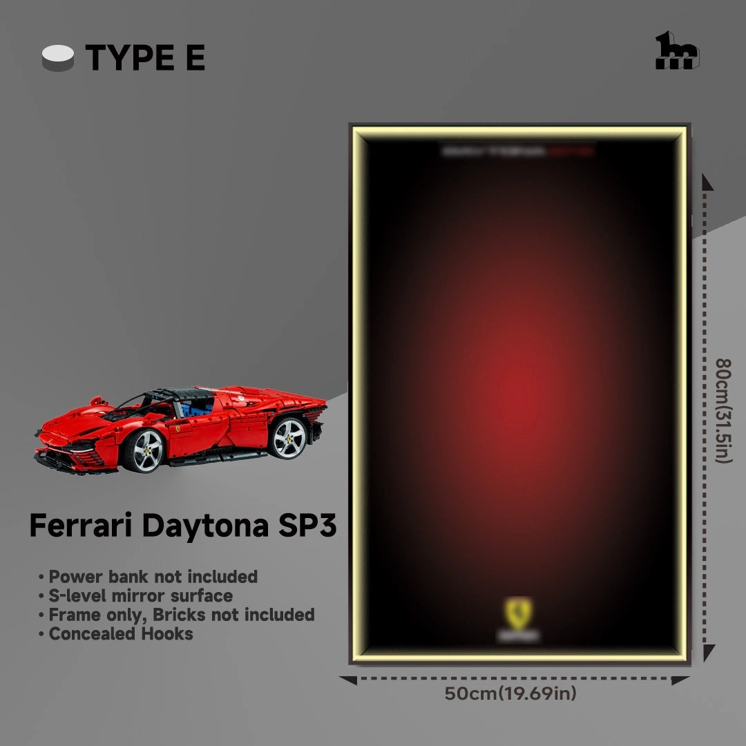 Wall Display Frame For LEGO® Technic™ Supercar.