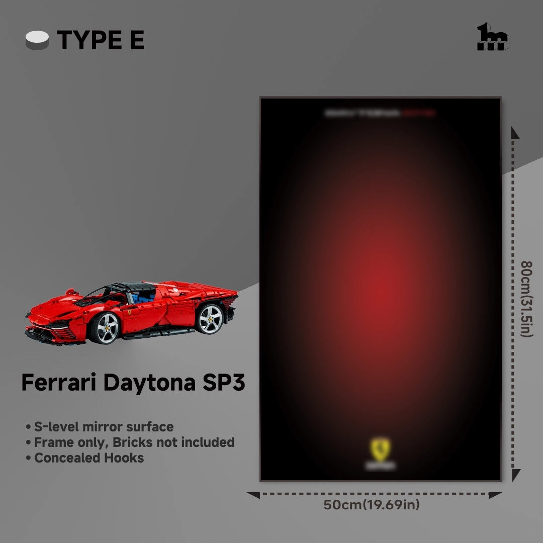 Wall Display Frame For LEGO® Technic™ Supercar.