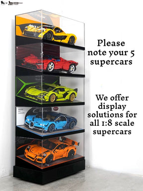 【Premium】LEGO® Technic 1:8 Scale Supercar Acrylic Display Cabinet