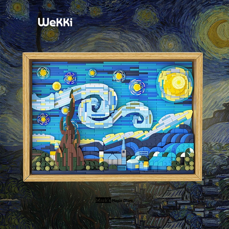 WEKKI™ The Starry Night Building Blocks（Free Exquisite Lighting Parts）