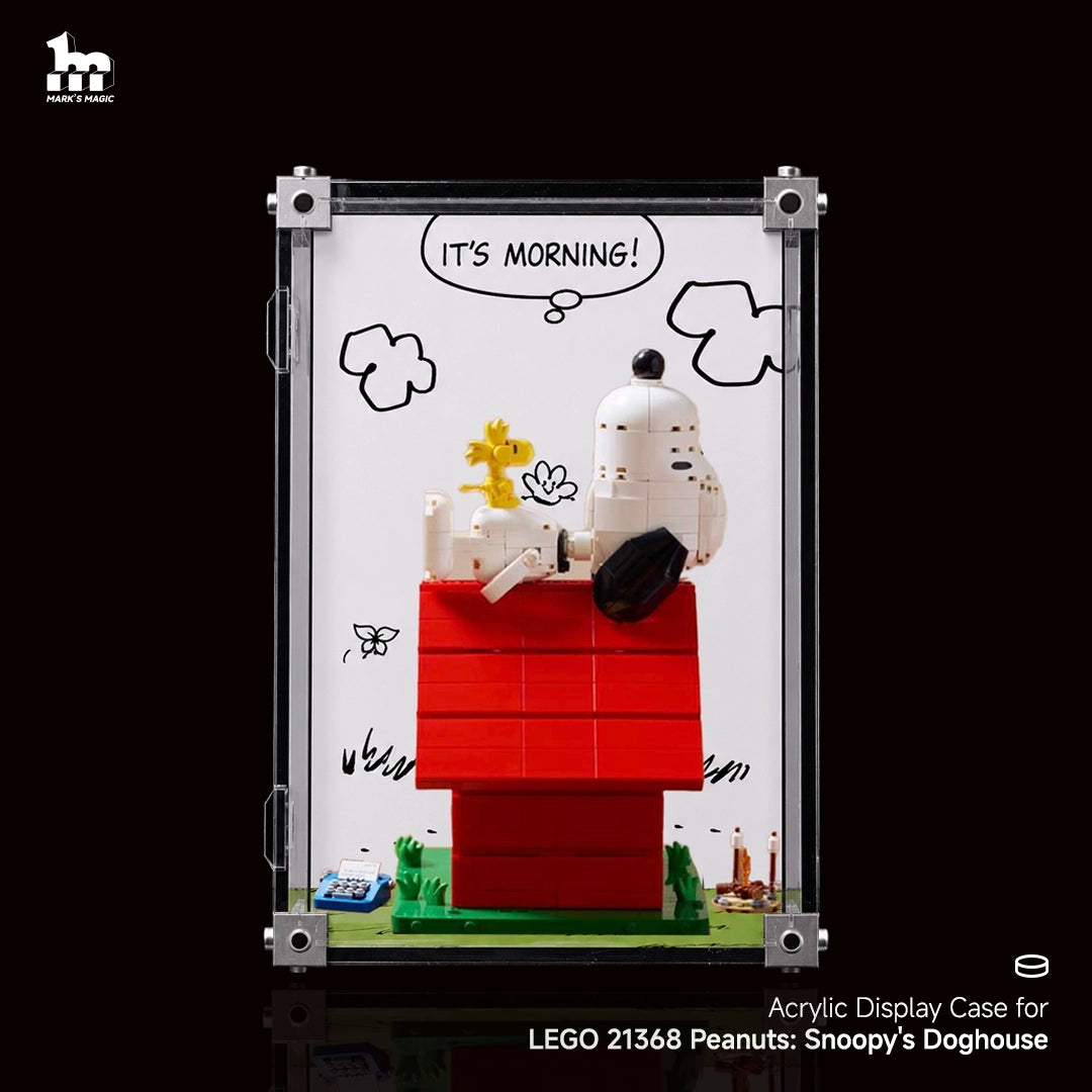 【PREMIUM】 Display Case For LEGO Ideas 21368 Peanuts: Snoopy's Doghouse