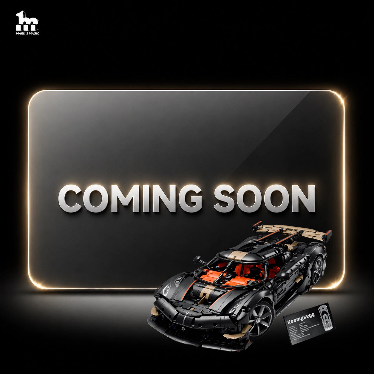 【PREMIUM】Display Case For LEGO® Technic™ 42232 Koenigsegg Sadair's Spear Megacar