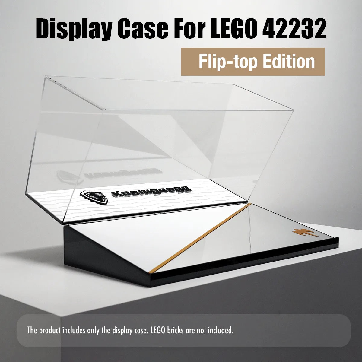 【Designer Edition】 LEGO® Technic™ 42232 Koenigsegg Sadair's Spear Megacar Acrylic Display Case.