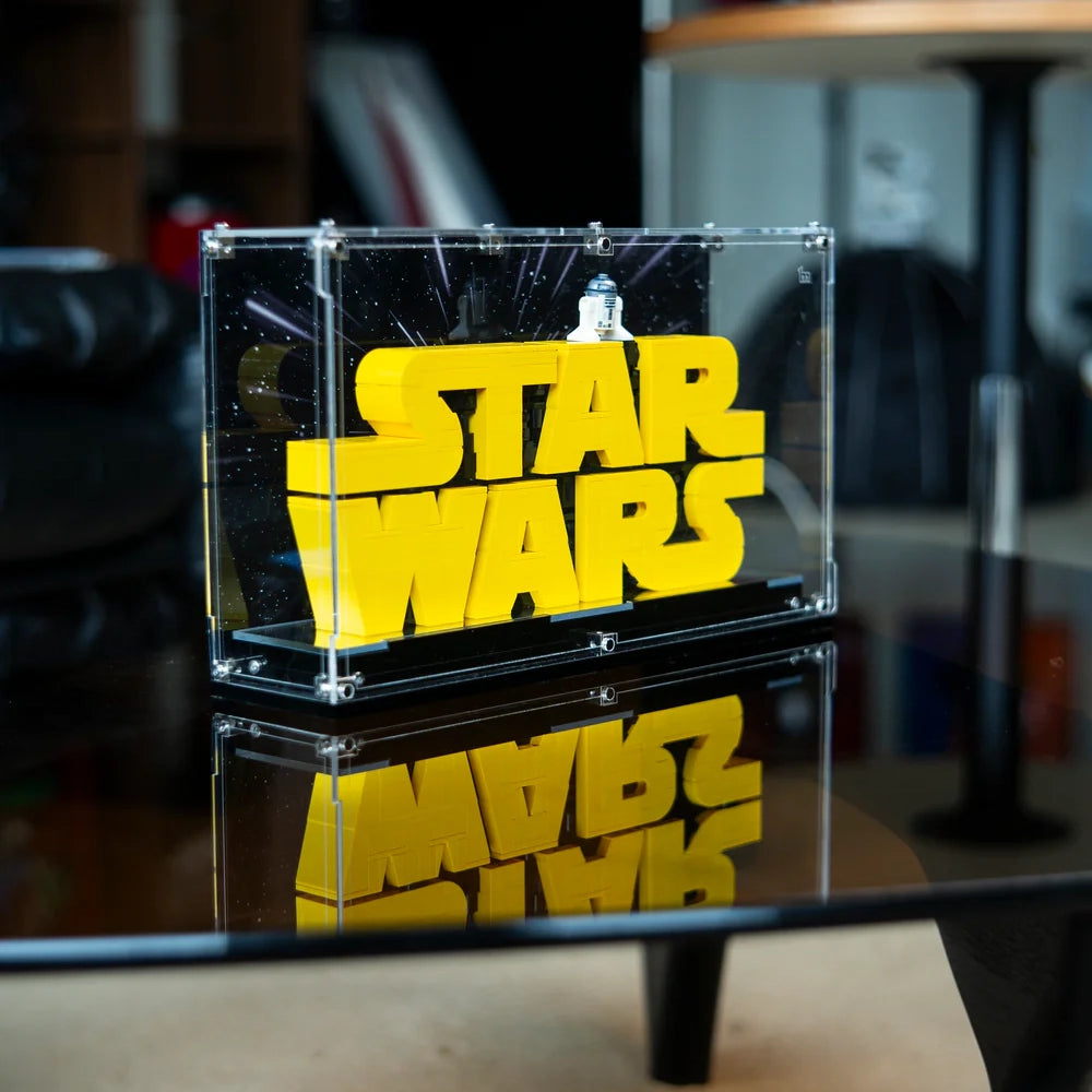 【PREMIUM】Display Case for LEGO® Star Wars logo 75407 Brick- Built Star Wars™ Ultra-high Translucent Acrylic