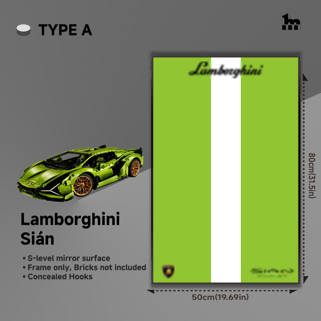 Car display frame for LEGO® TECHNIC™ Lamborghini Sián FKP 37 42115
