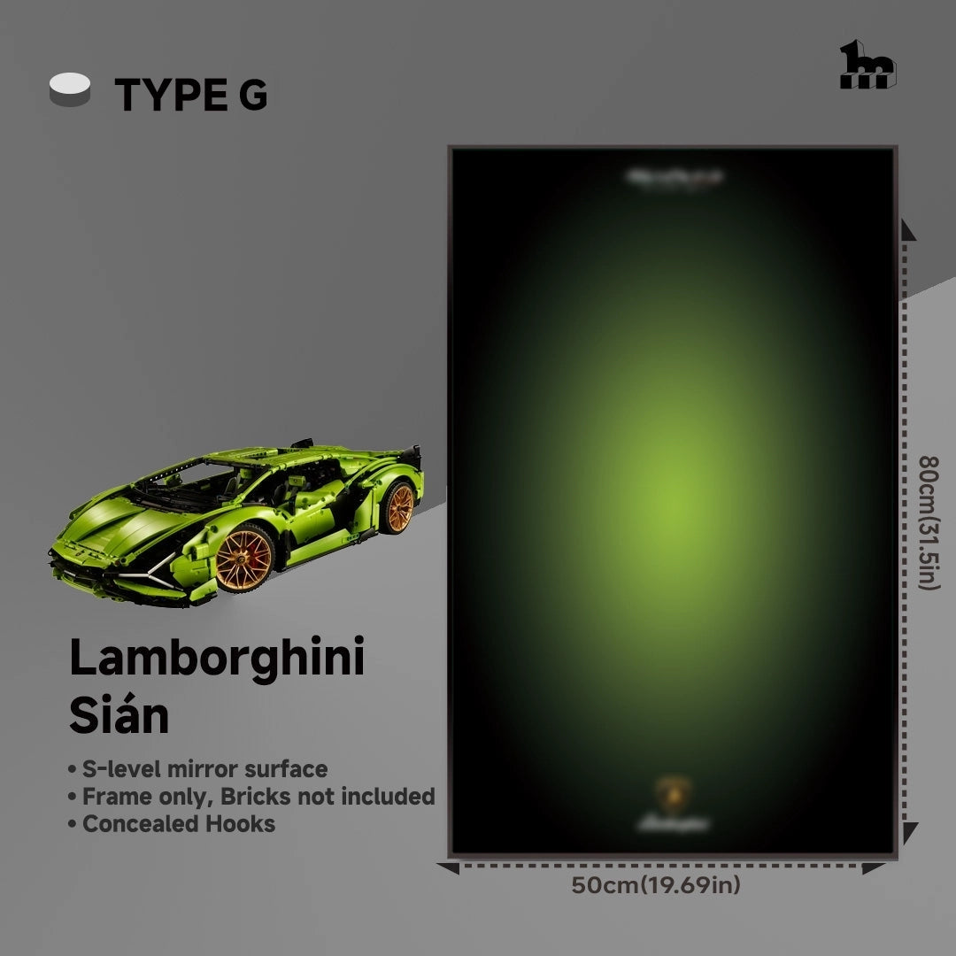 Wall Display Frame For LEGO® Technic™ Supercar.