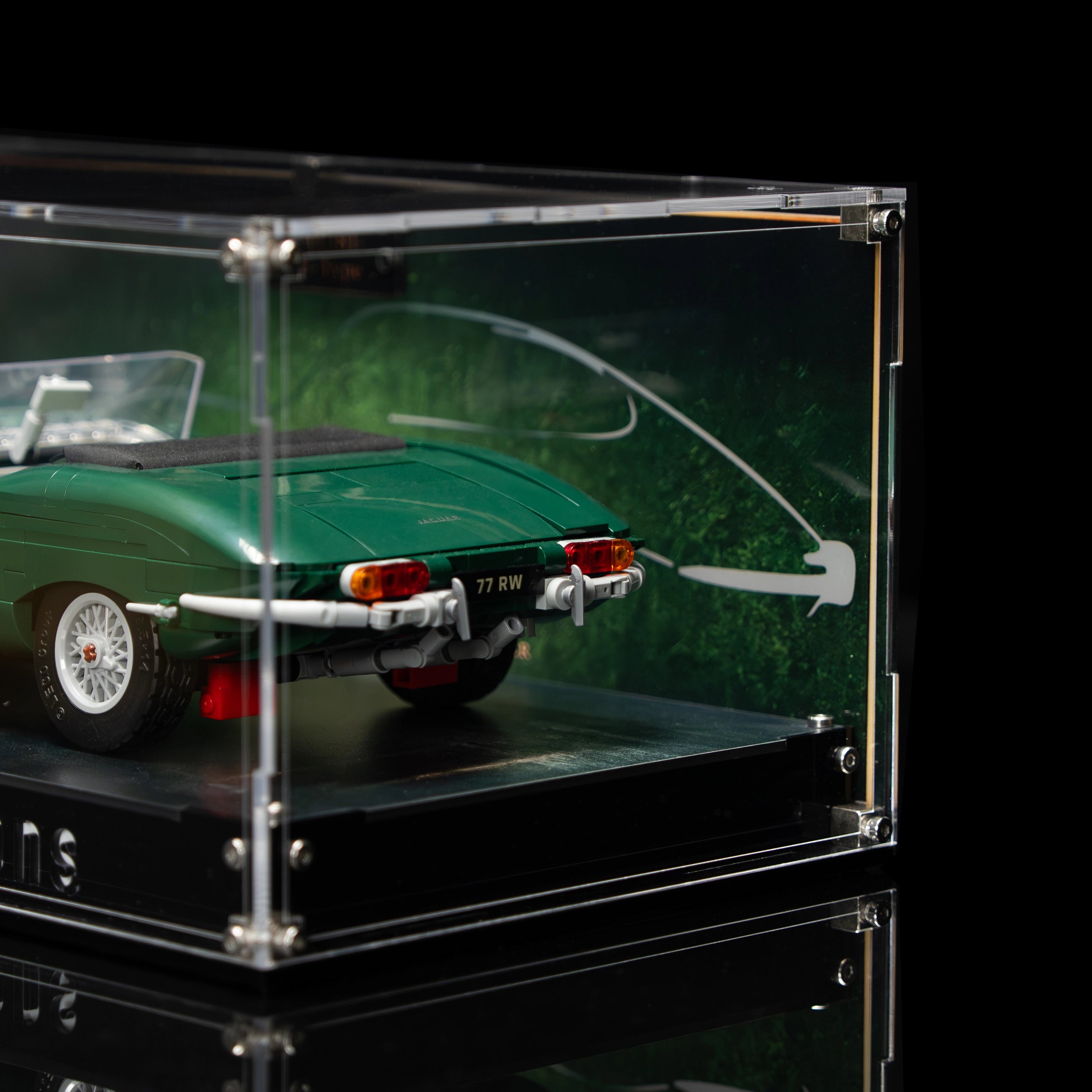 Acrylvitrine für LEGO® Icons 11381 Jaguar E-Type